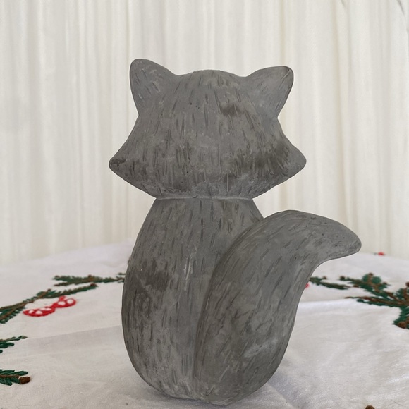 Fox grey cement small heavy statue! Sculpture! - Picture 4 of 13